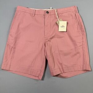 Faherty Island Life Shorts 8" Men's Size 32 Salmon Stretch Beach Coastal NWT